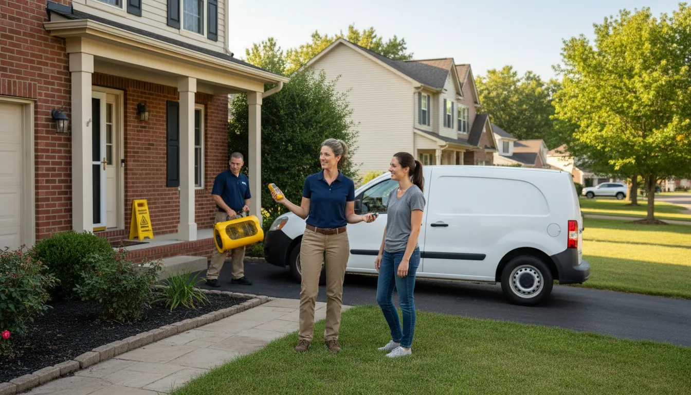 Water restoration image for Dehumidification And Cleanup Services in Bentley, MI